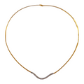 Gold Necklace with Diamonds