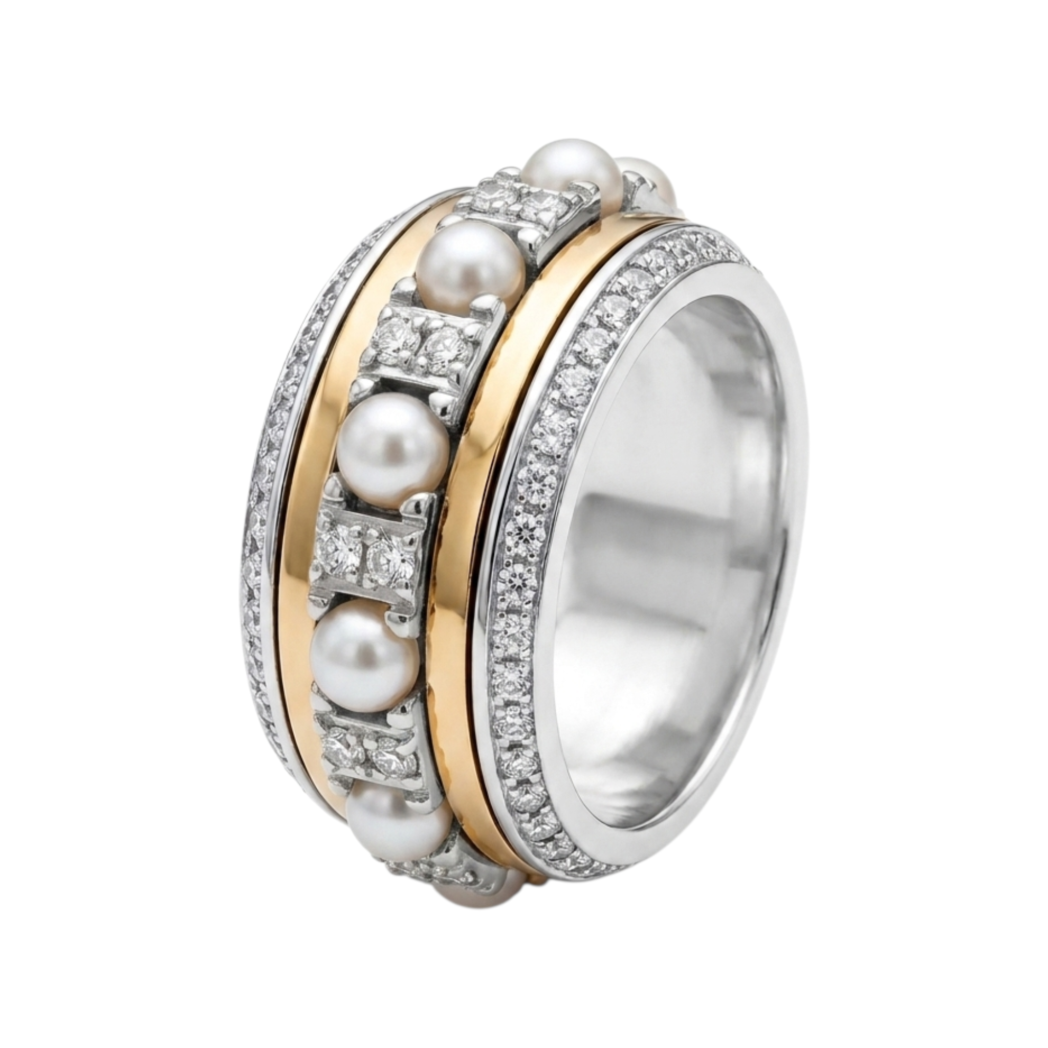 Silver and Gold Alliance Ring