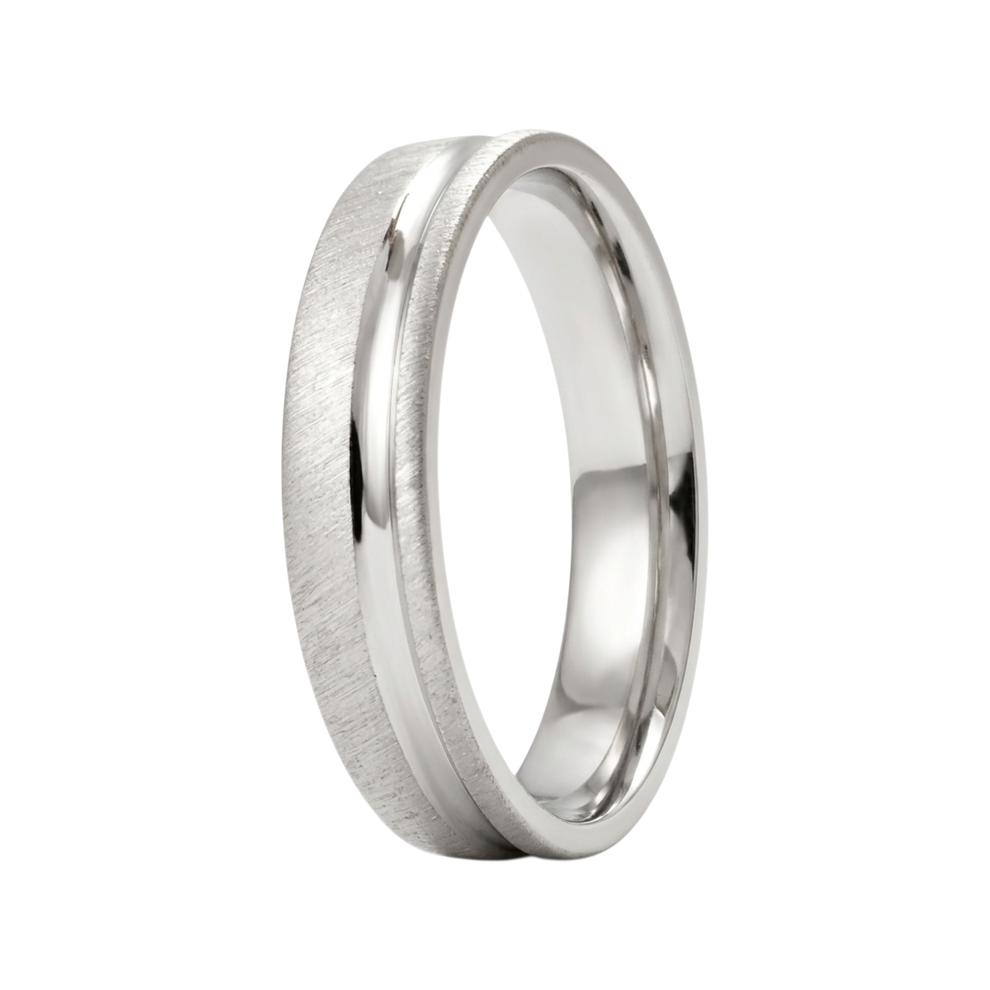 4mm Silver Wedding Band