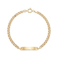 Pulseira C/Chapa Criança Ouro
