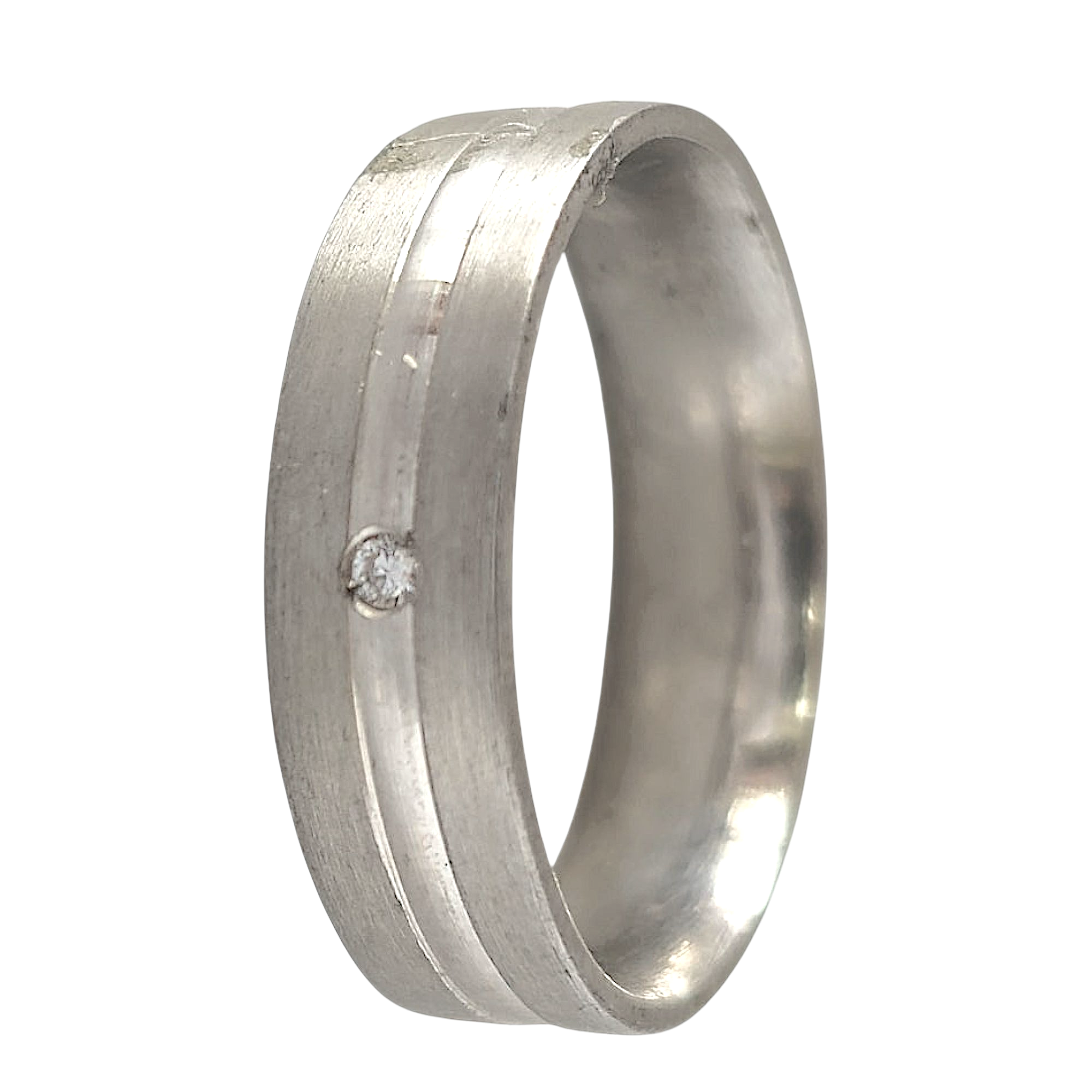 Alliance en argent de 5 mm