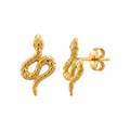 Gold Snake Earrings