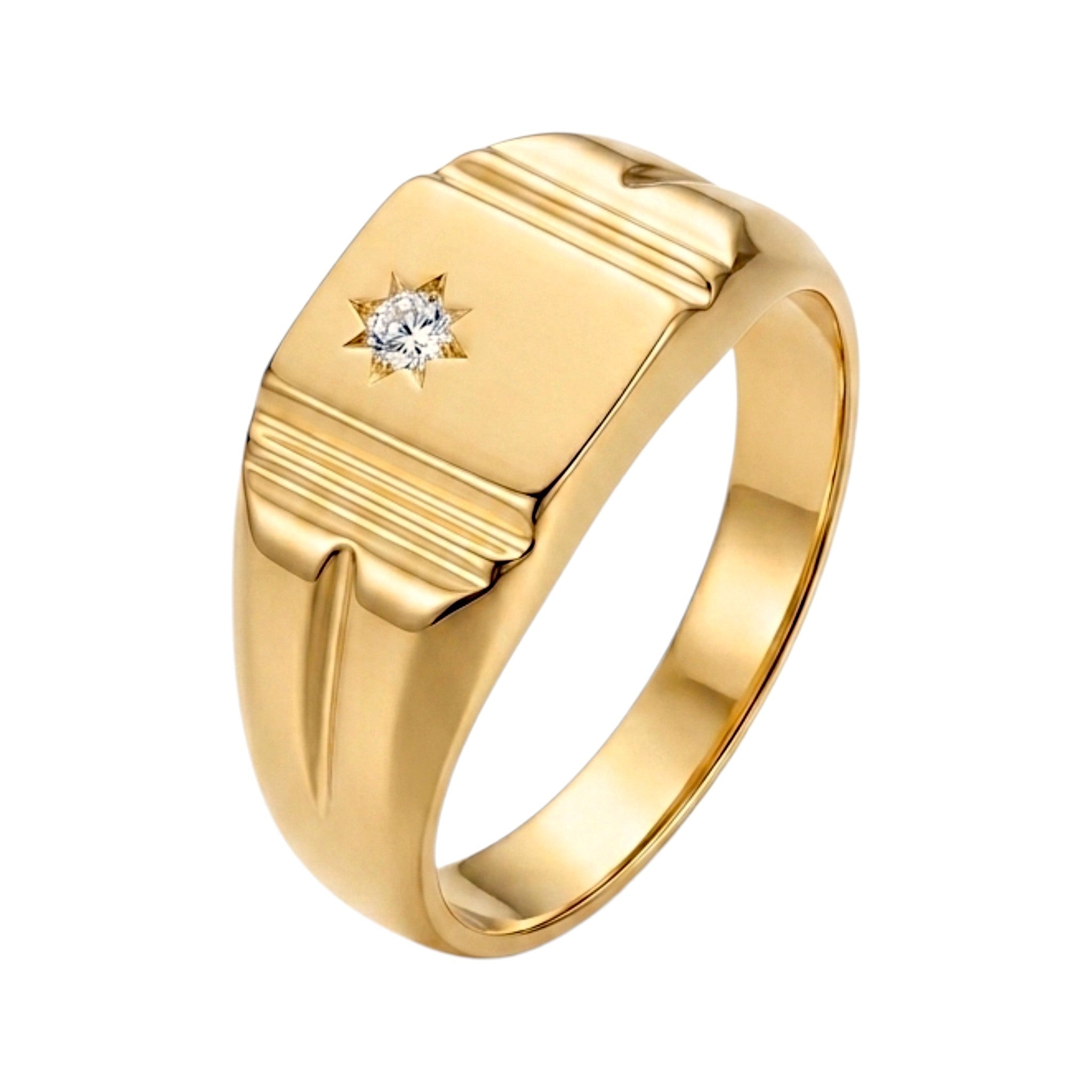 Bague Corner Stone en or