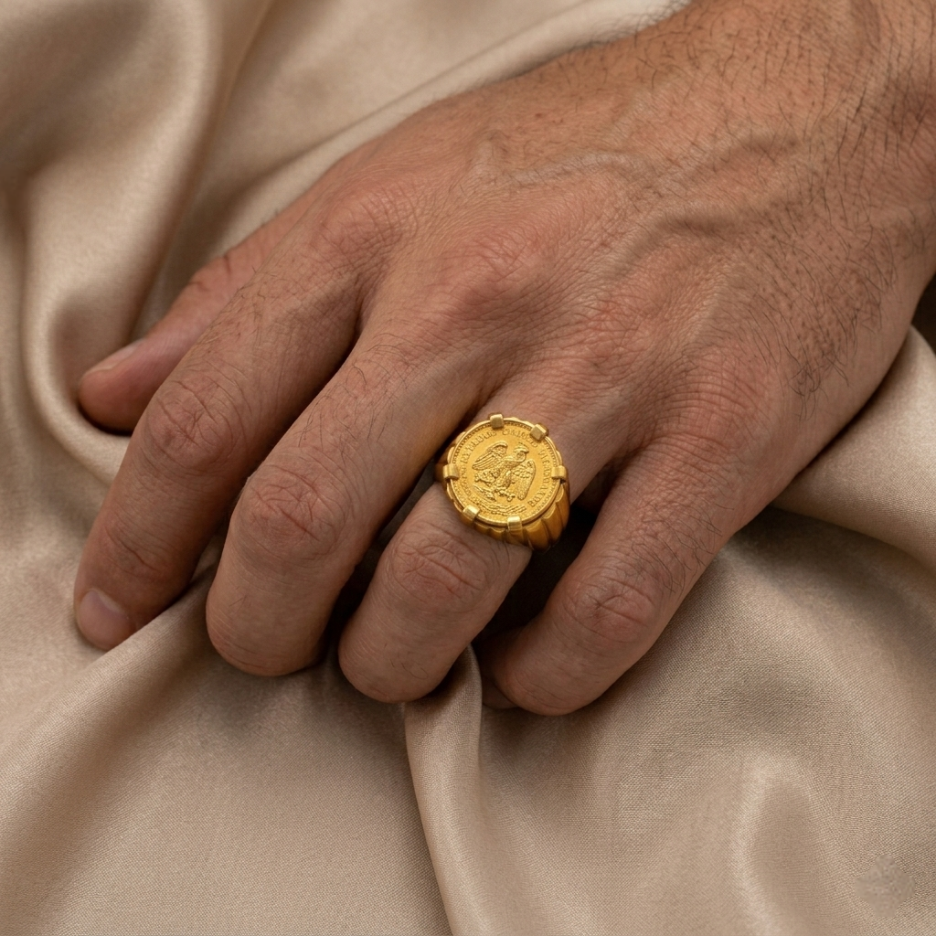 Anel Dois Pesos Ouro