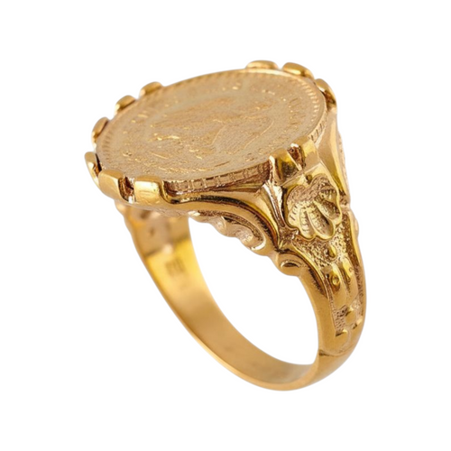 Bague En Or Deux Pesos 