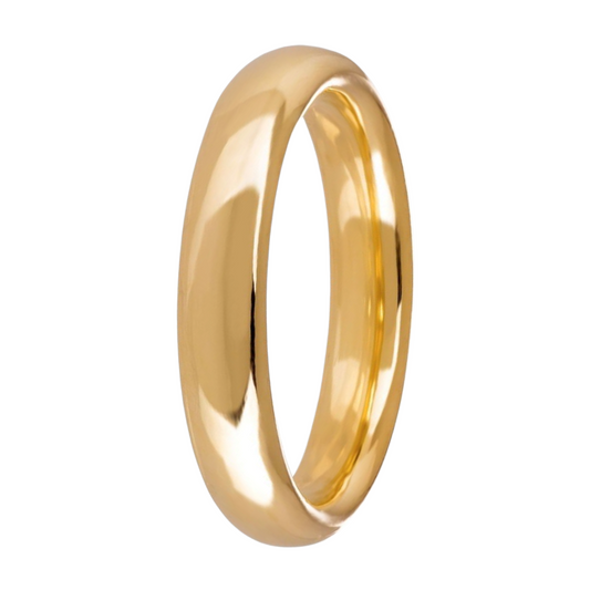 Aliança Amendoada 4mm Ouro