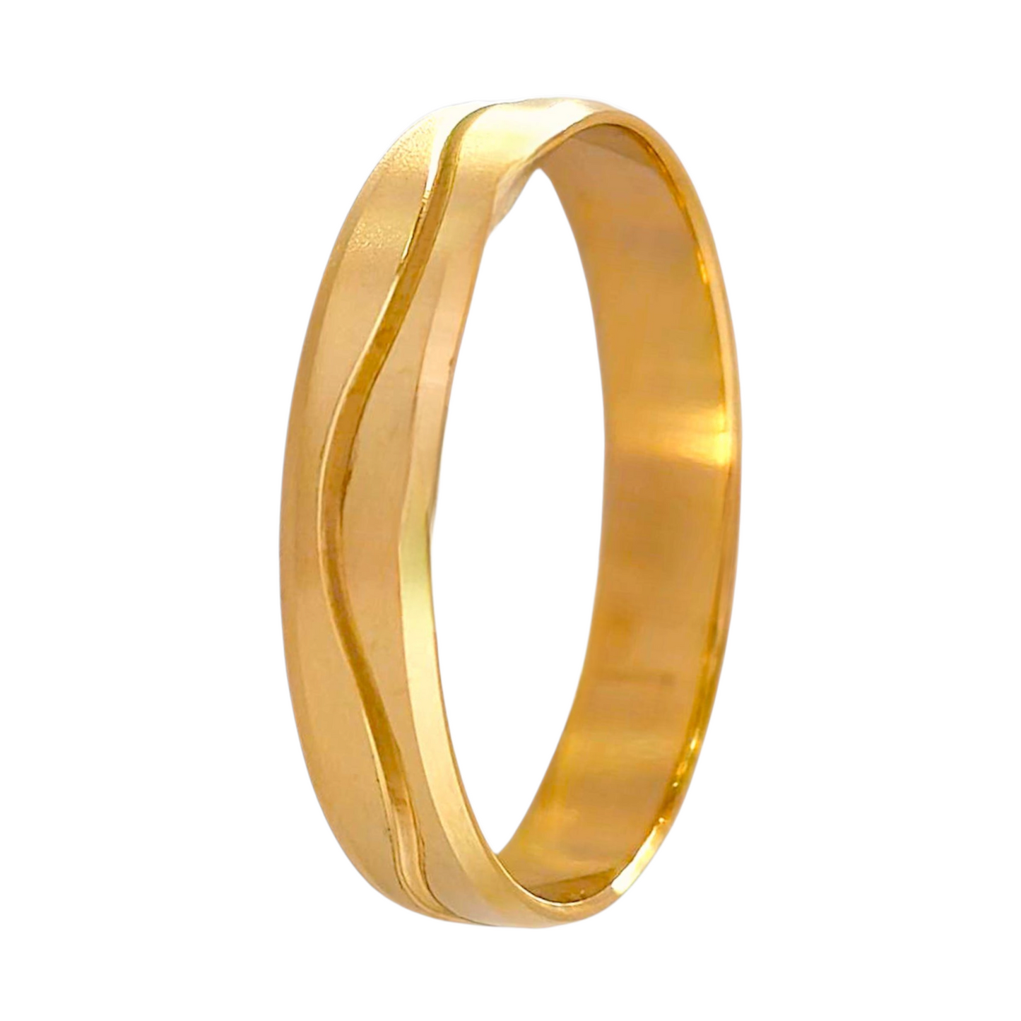 Aliança Ouro 4mm
