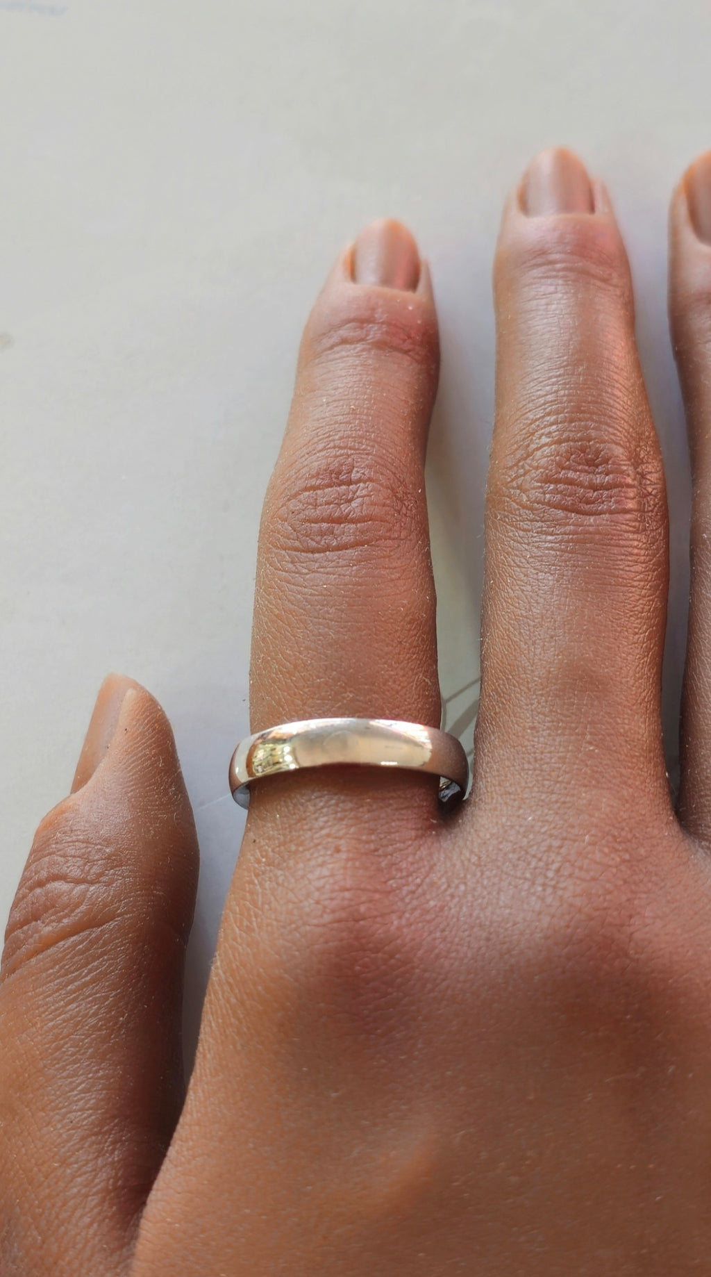 Alliance en argent de 5 mm