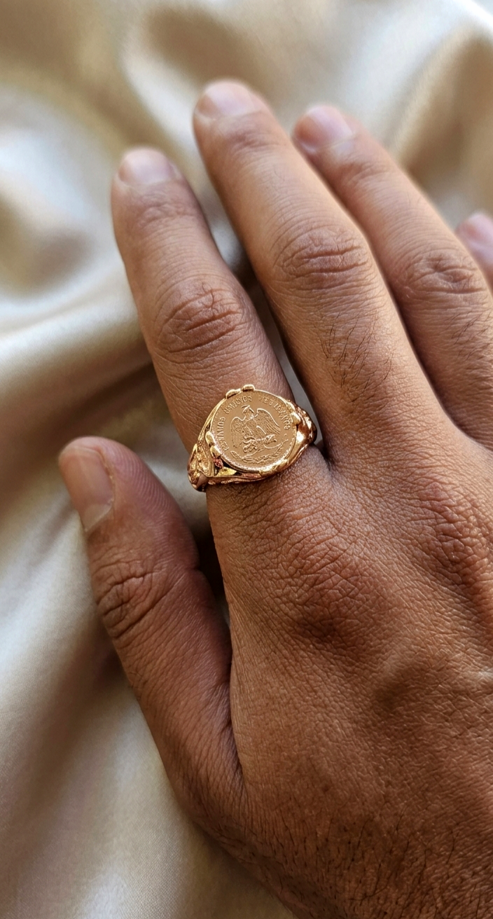 Anel Dois Pesos Ouro