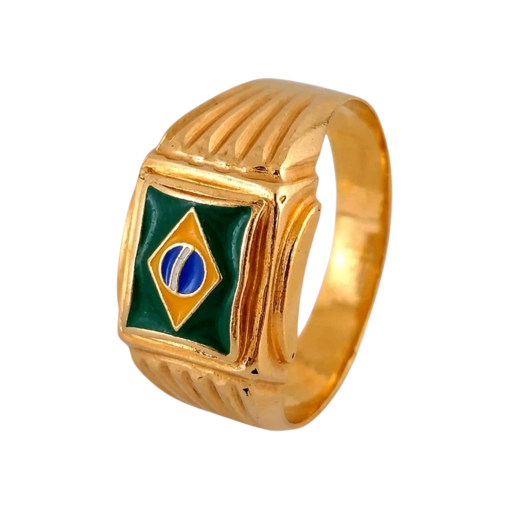 Gold Flag Ring B