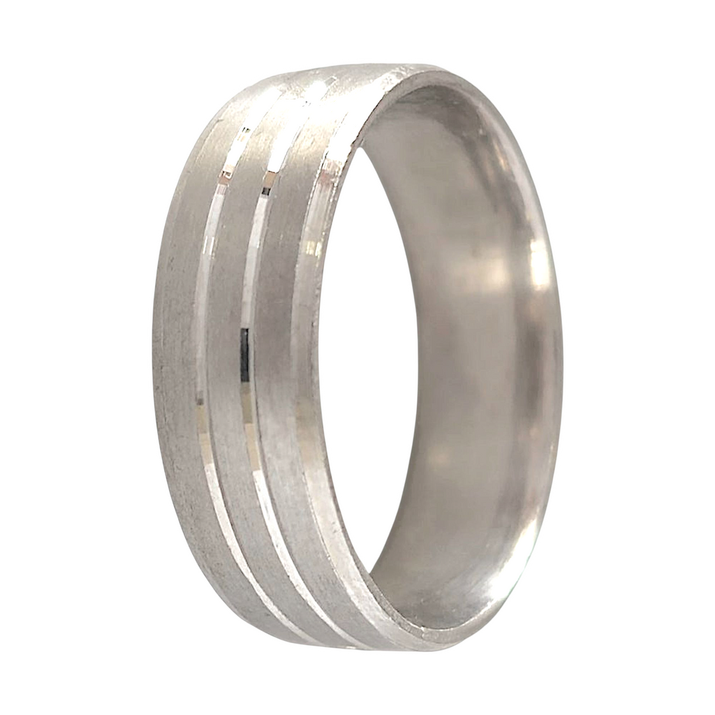 Alliance en argent de 6 mm