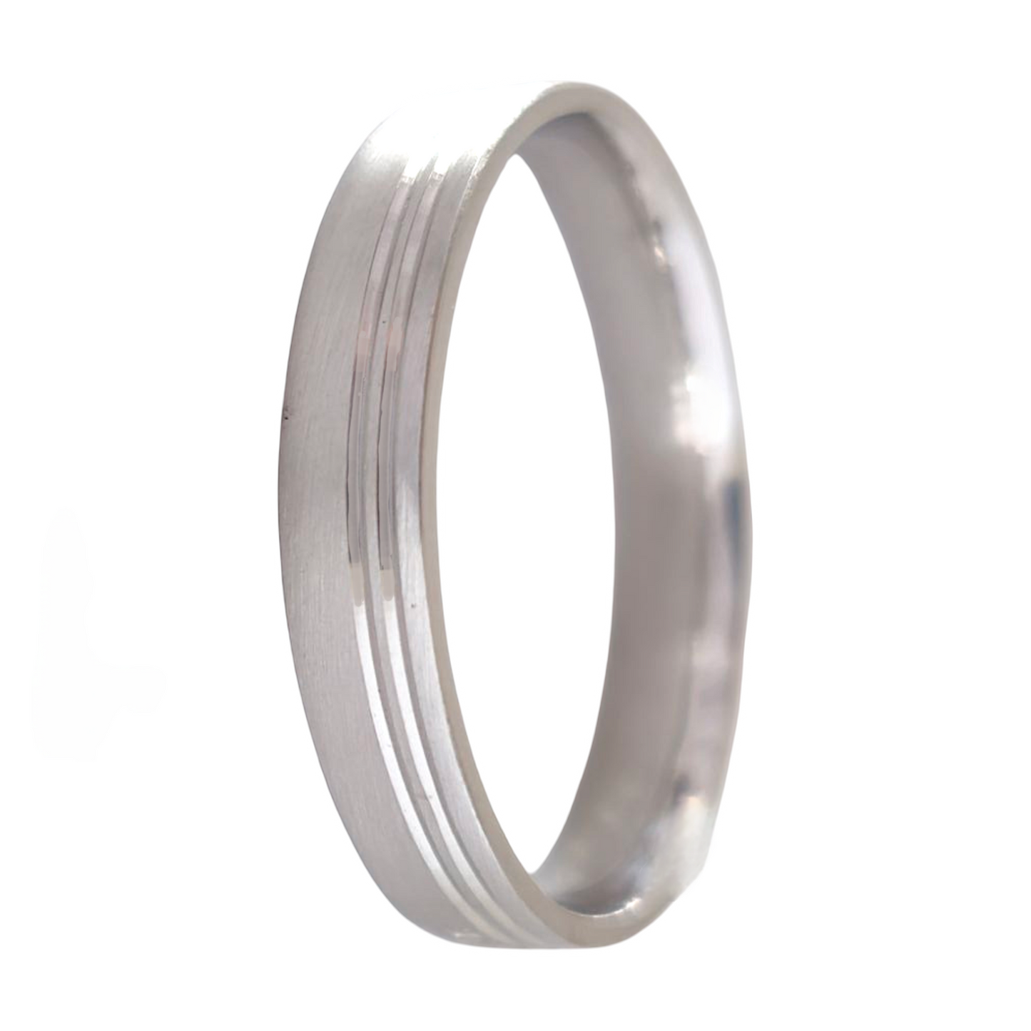 Aliança 4mm Prata