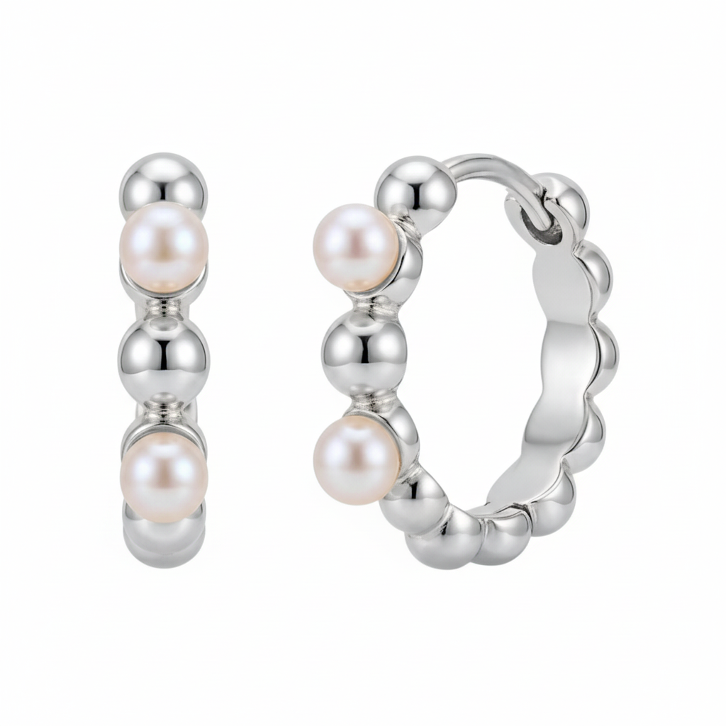 Silver Hoops