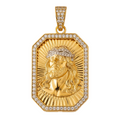 Médaille du visage du Christ en or 