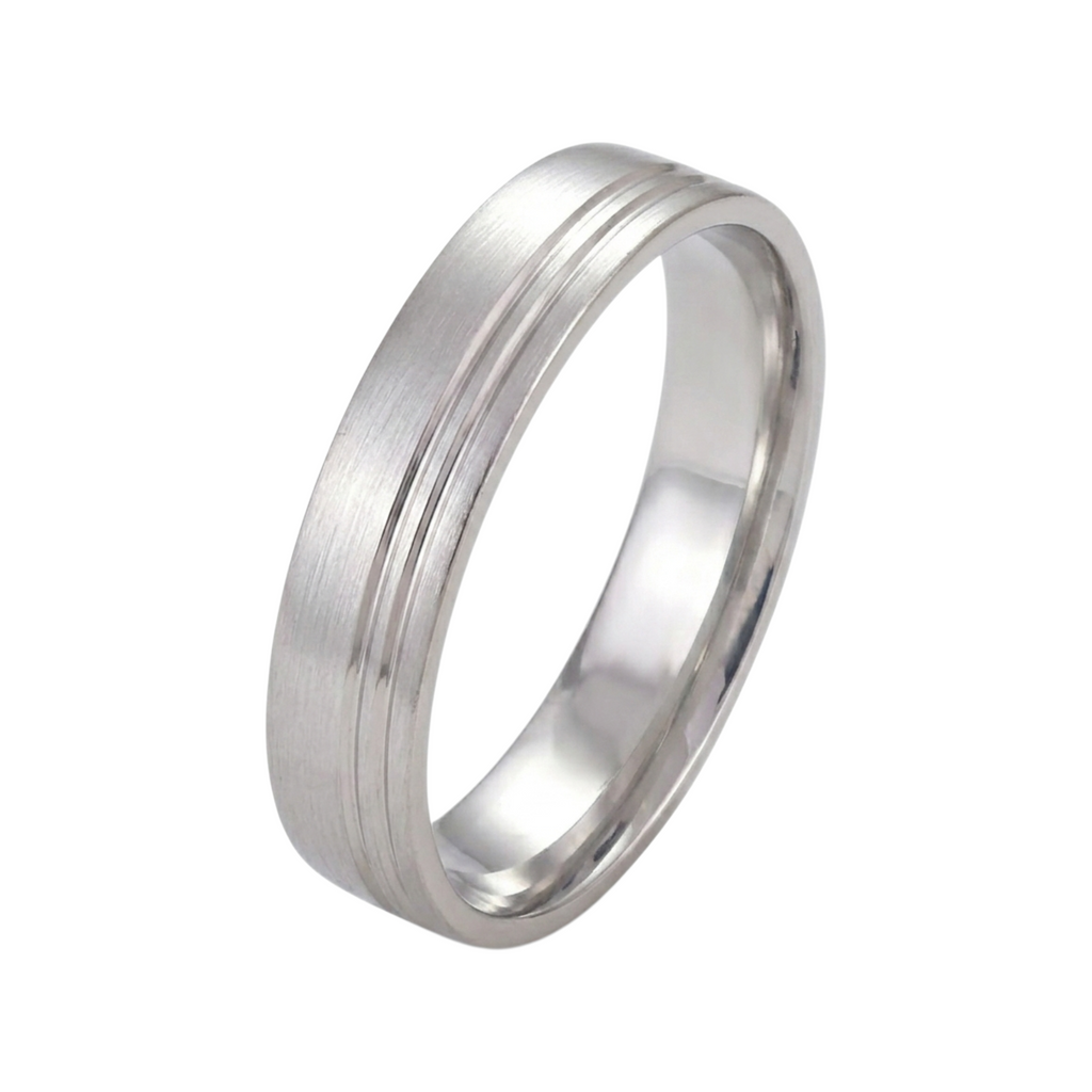 4mm Silver Wedding Band