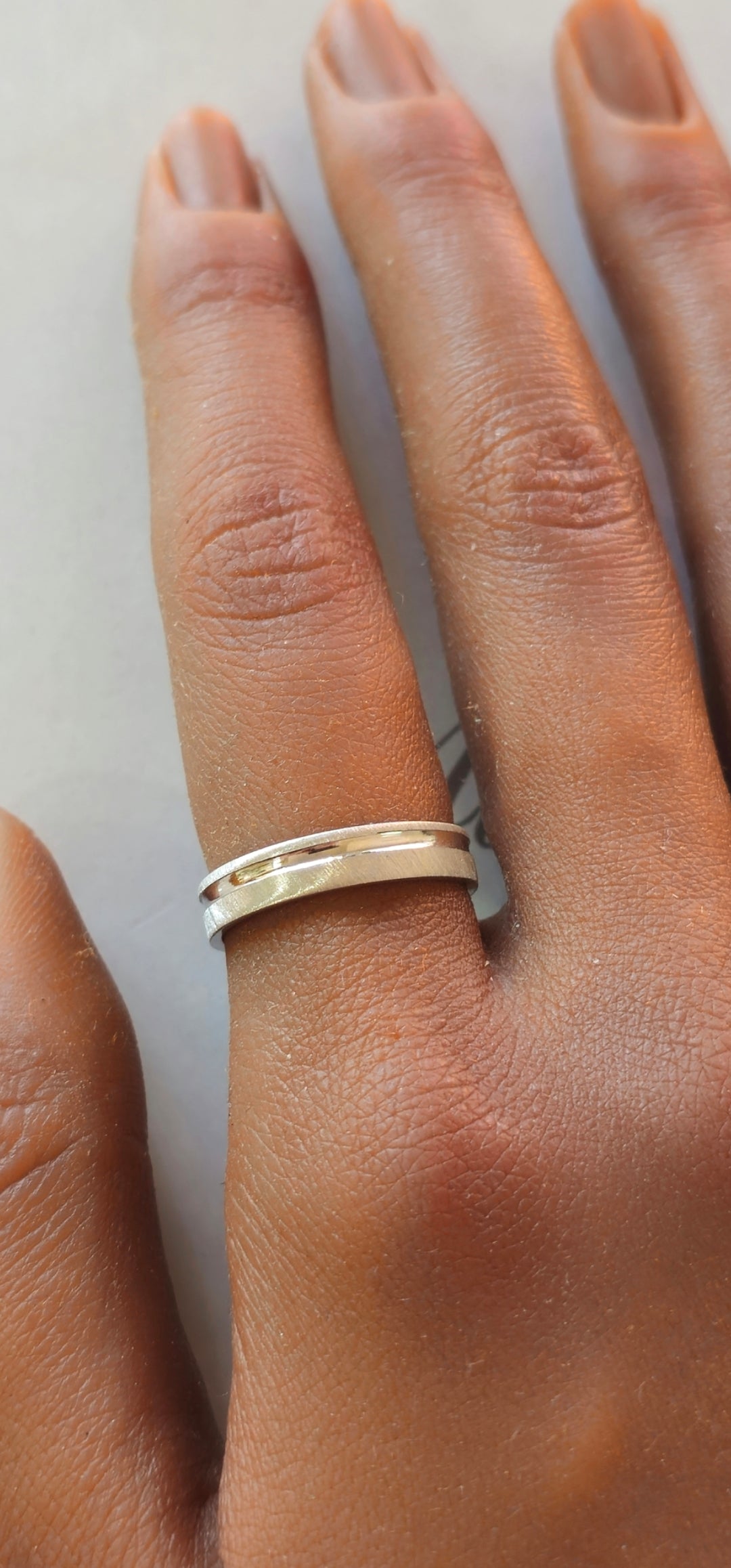 Alliance en argent de 4 mm