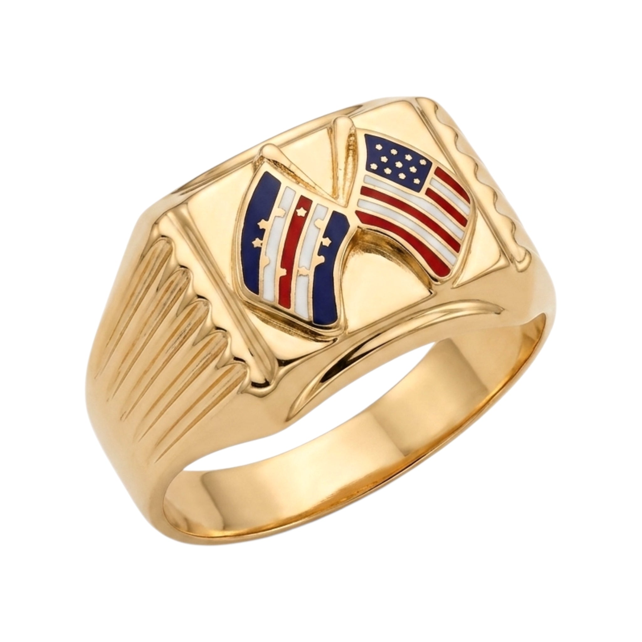 Anel Cabo Verde / Estados Unidos Ouro