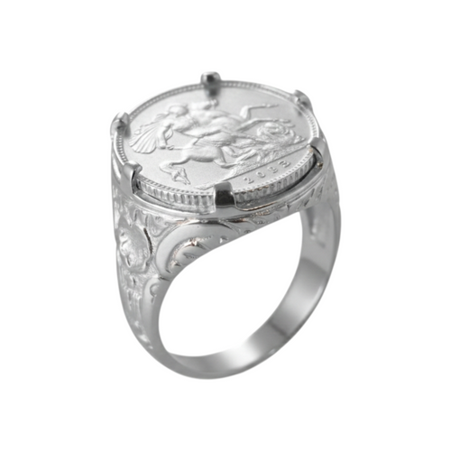 Anel Meia Libra Prata