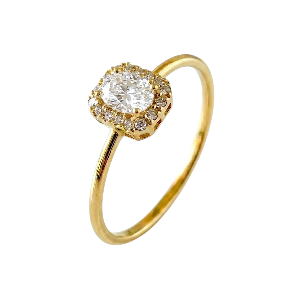 Bague Or Zircone