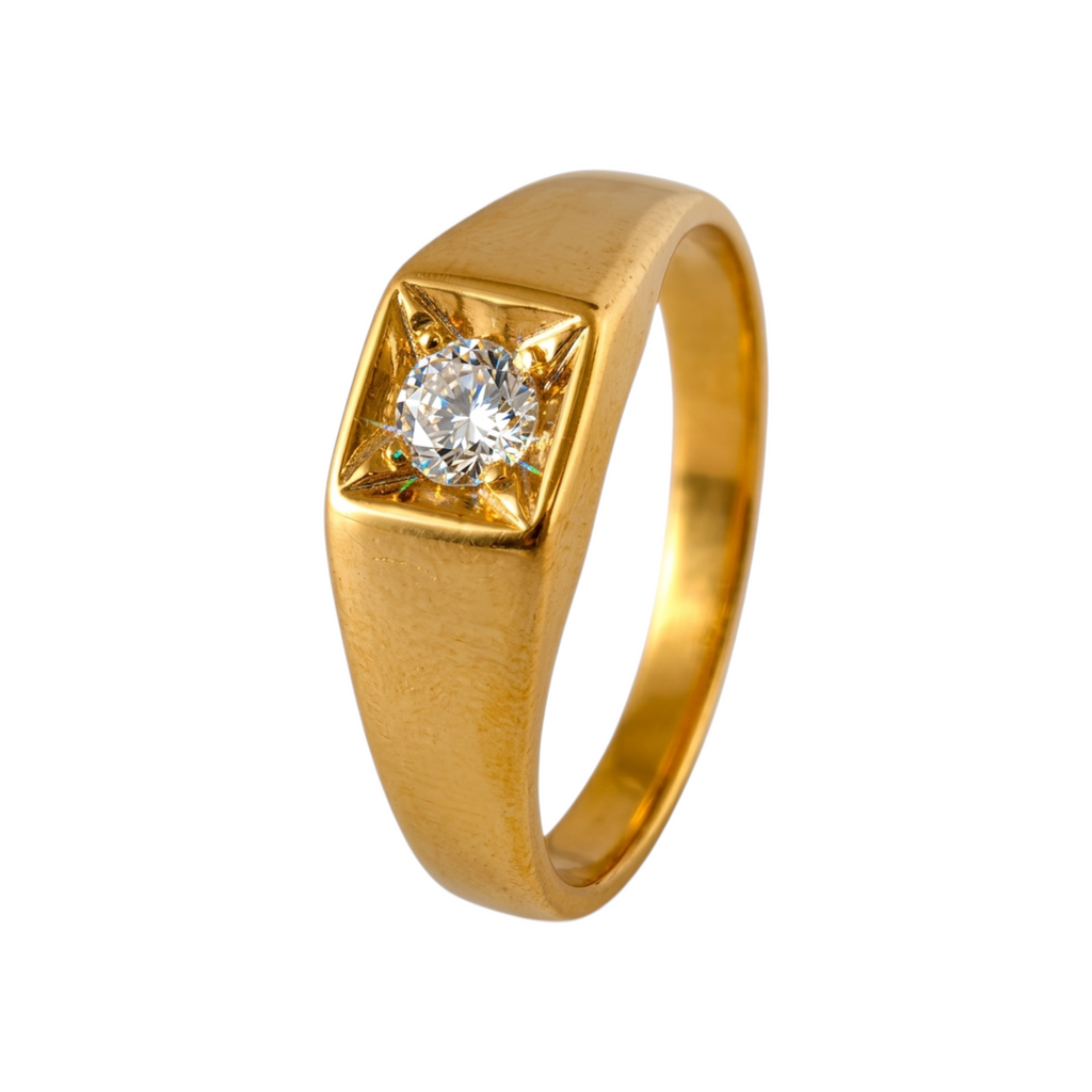 Gold Zirconia Ring