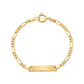 Pulseira c/Chapa Criança Ouro