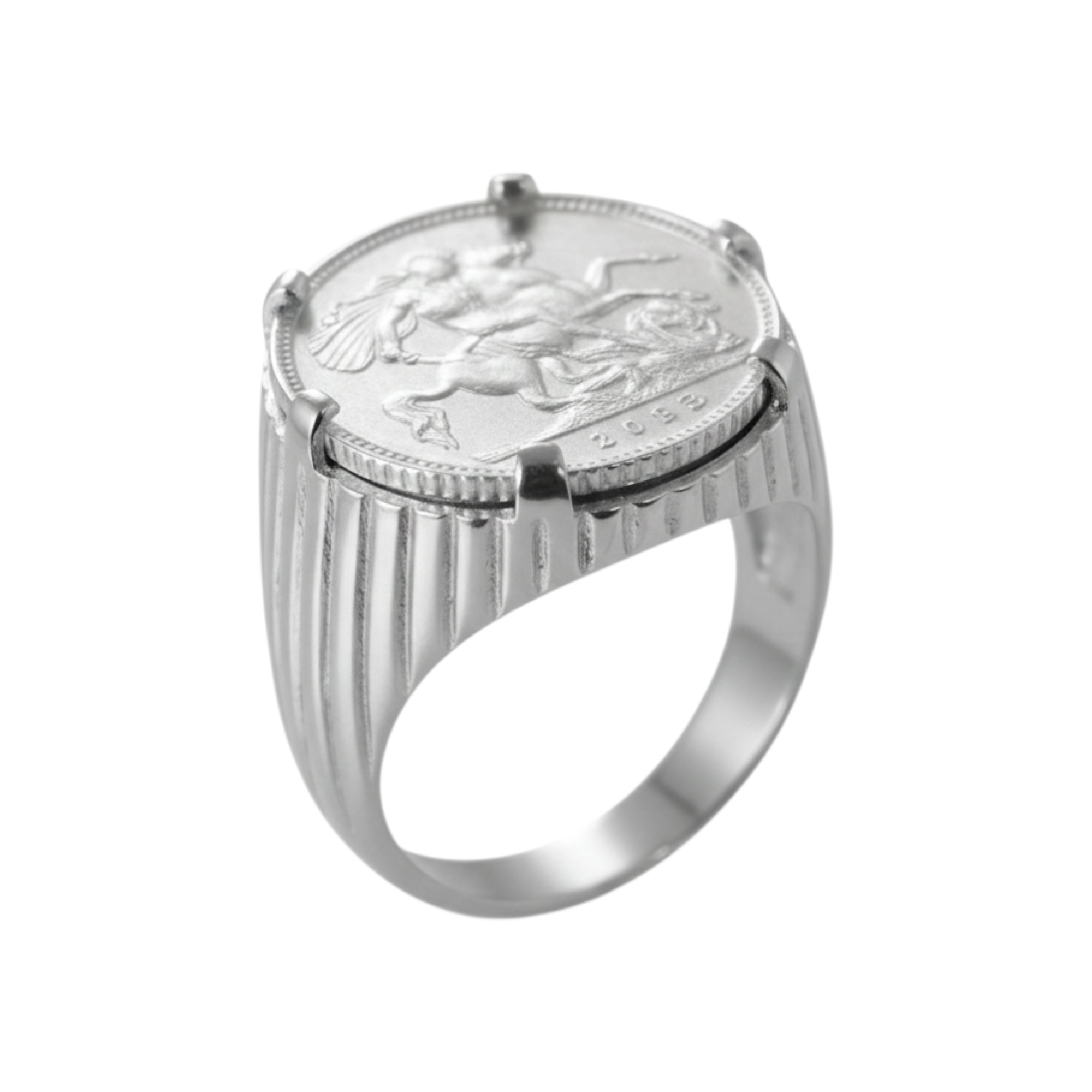 Bague en argent d'une demi-livre