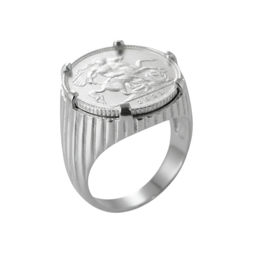 Bague en argent d'une demi-livre