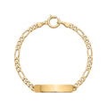 Pulseira c/Chapa Criança Ouro