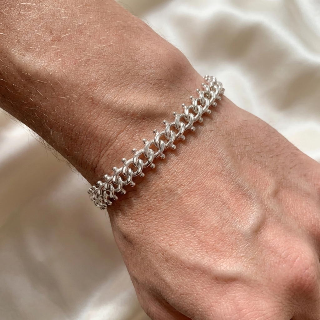 Pulseira Centopeia Prata