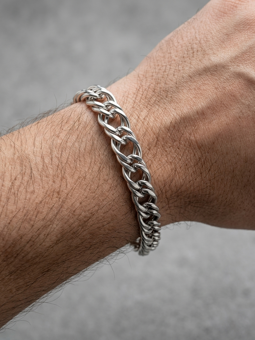 Pulseira Oca Prata