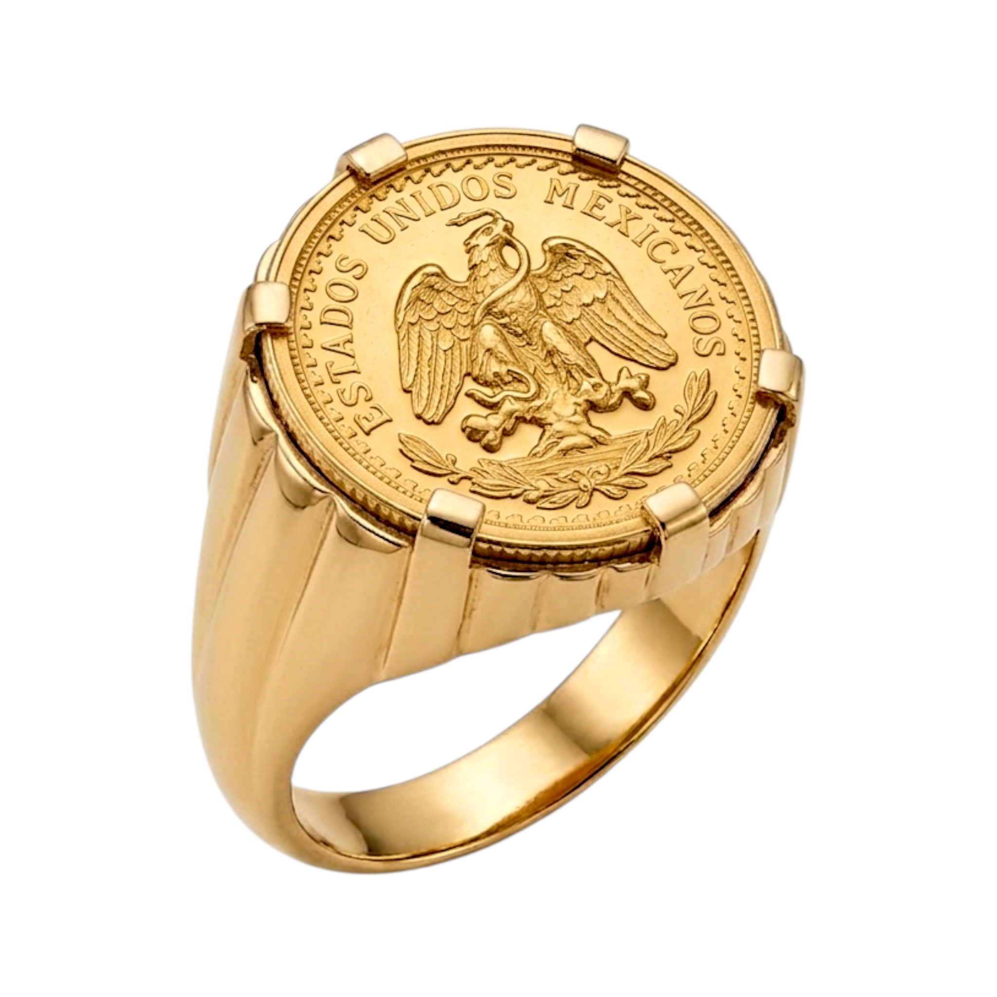 Anel Dois Pesos e Meio Ouro