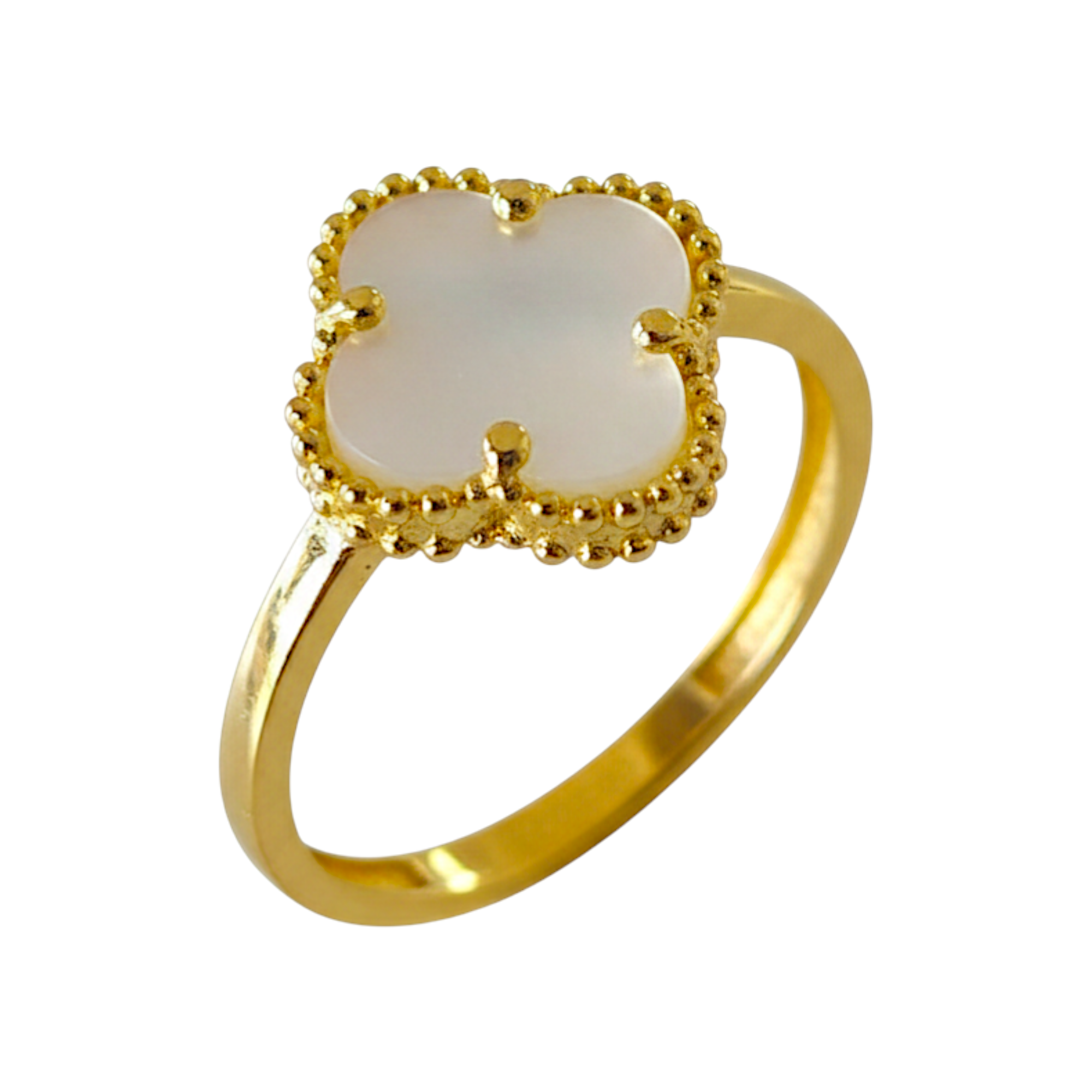 Bague fleur en or