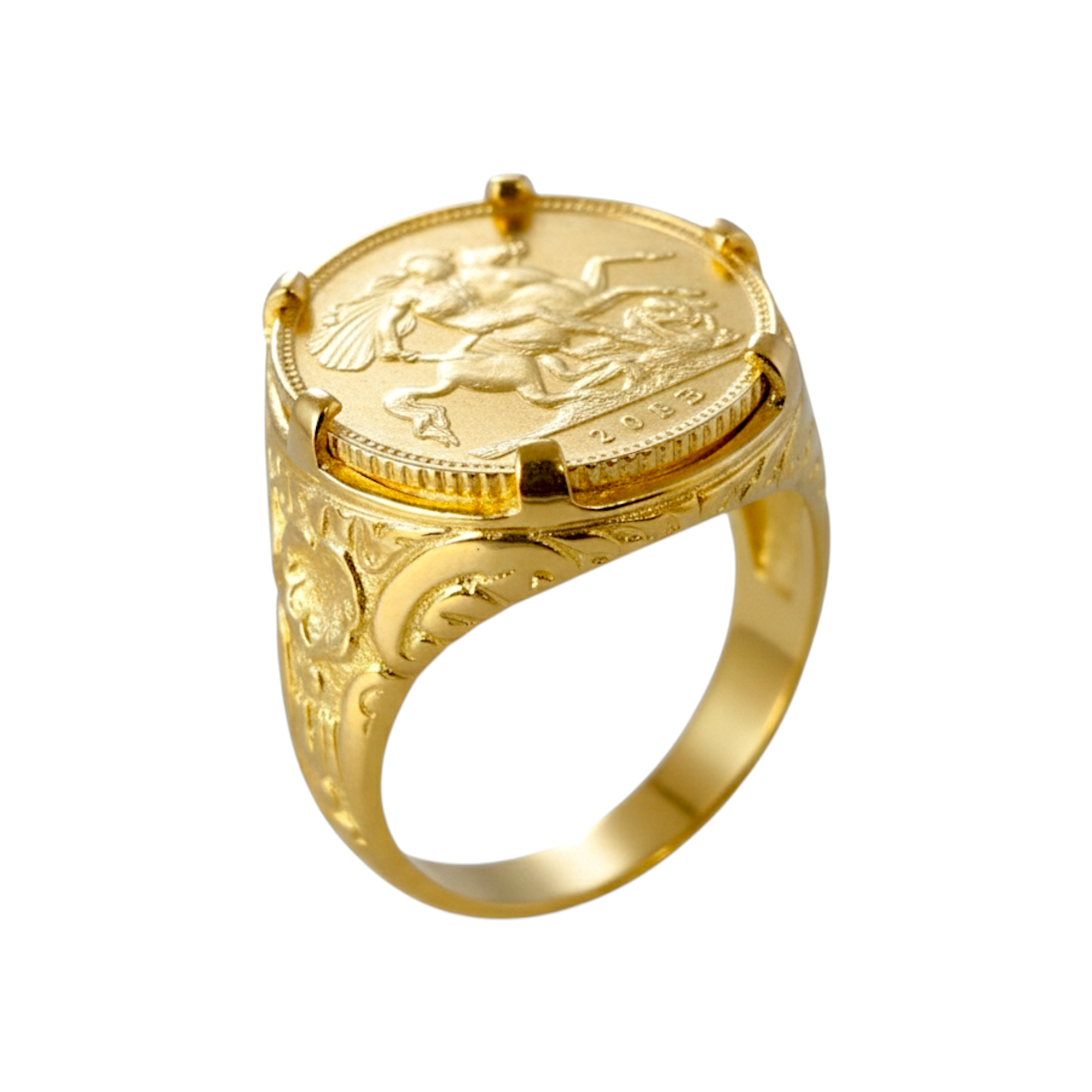 Bague en argent d'une demi-livre