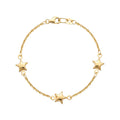 Bracelet en or avec plaque nominative pour enfant