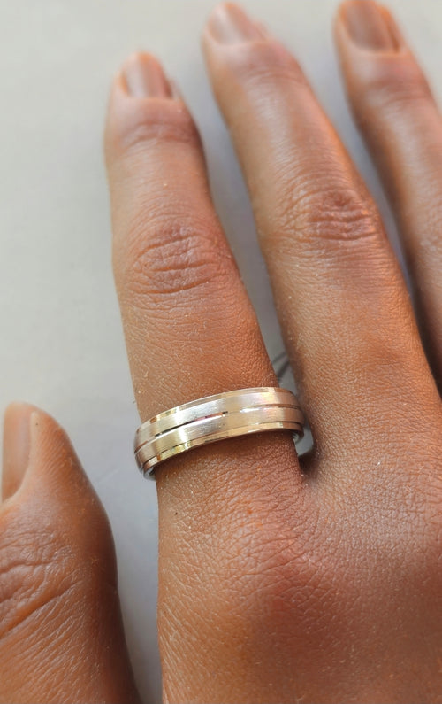 Alliance en argent de 6 mm