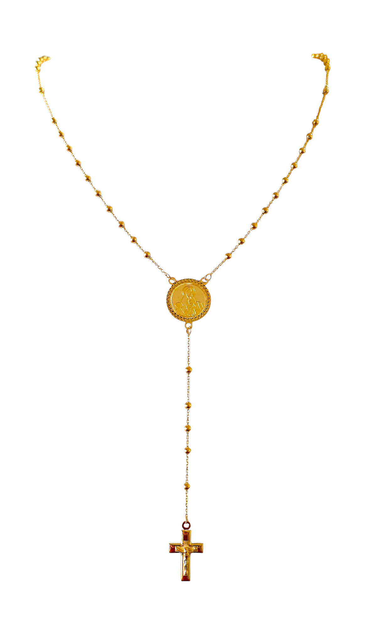 Collier chapelet en or