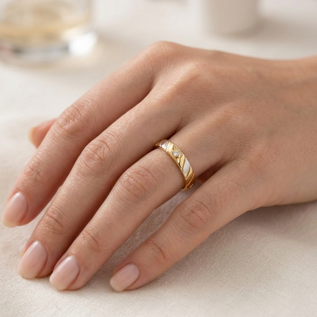 Anel Diamante Ouro