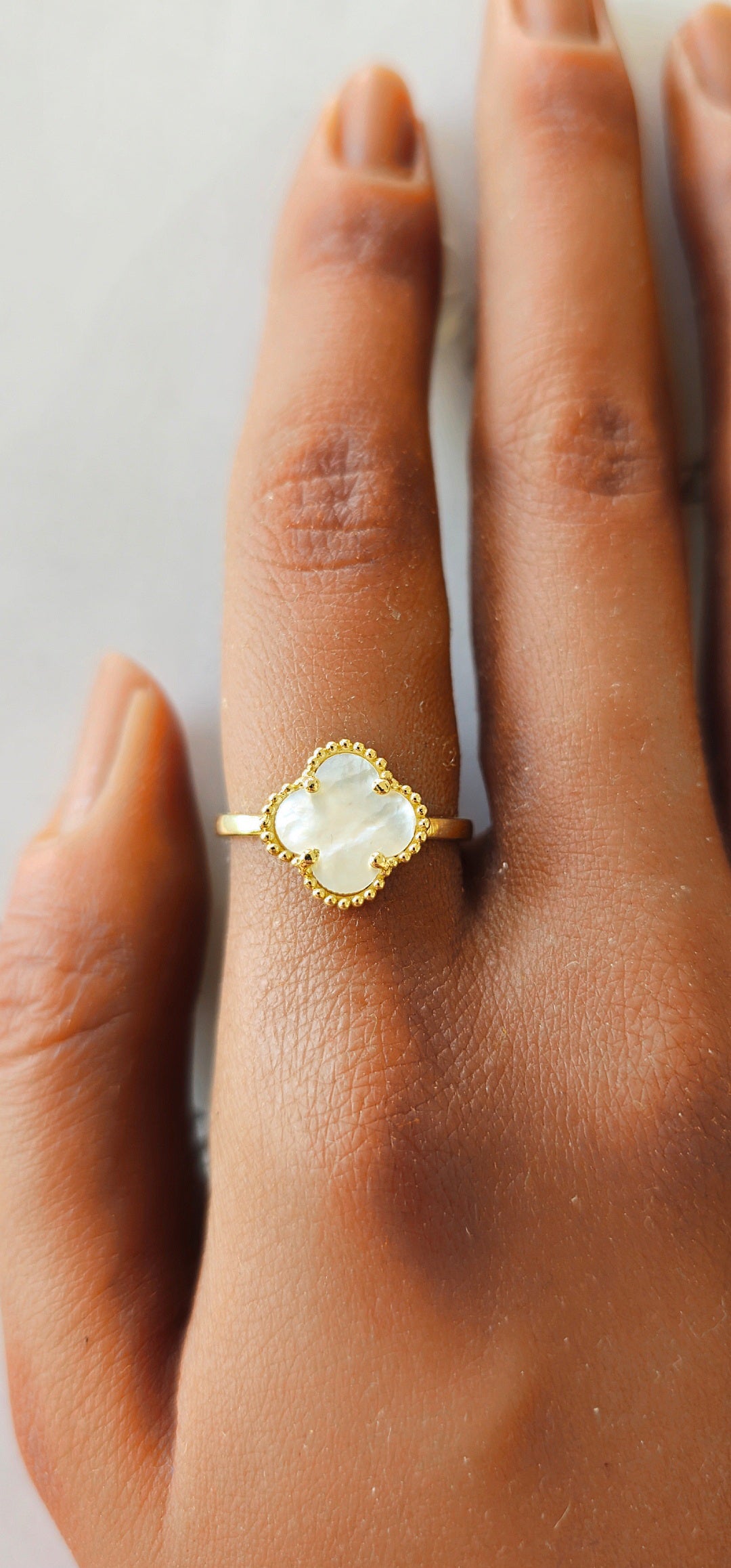 Anel Flor Ouro