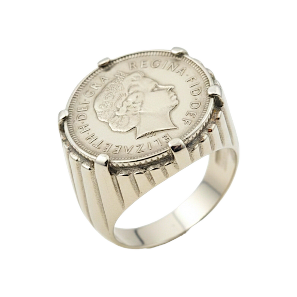 Anel Meia Libra Prata