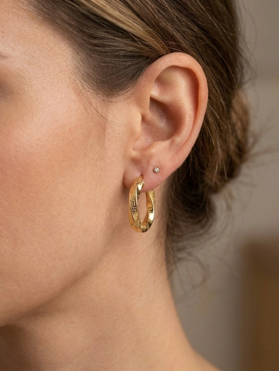 Silver Hoops