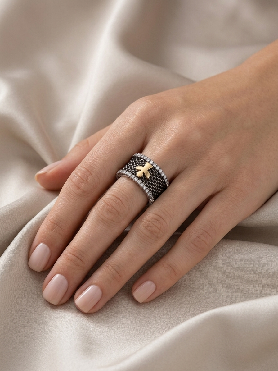 Silver and Gold Alliance Ring