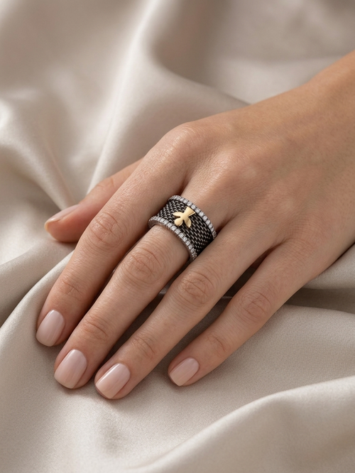 Silver and Gold Alliance Ring