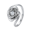Bague Rose Argent