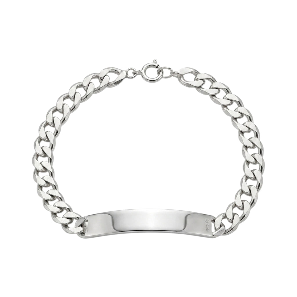 Pulseira C/Chapa Prata