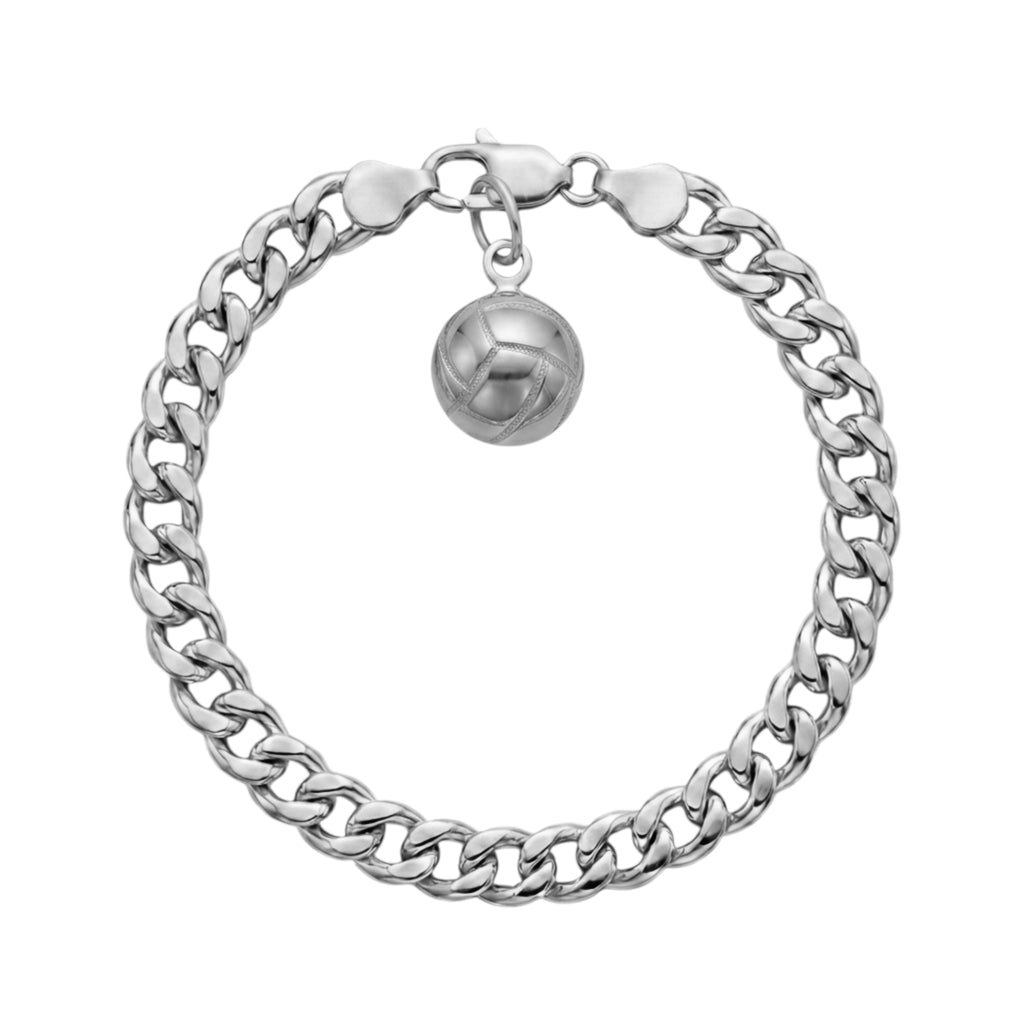 Bracelet creux en argent
