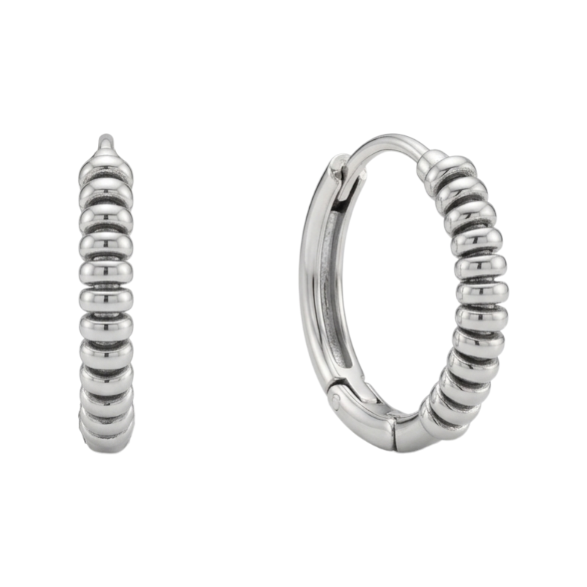 Silver Hoops