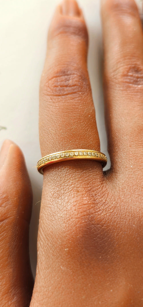 Aliança C/Zircónias Ouro