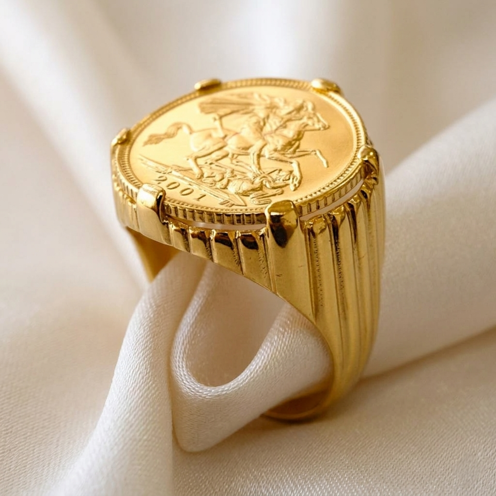 Anel Meia Libra Ouro