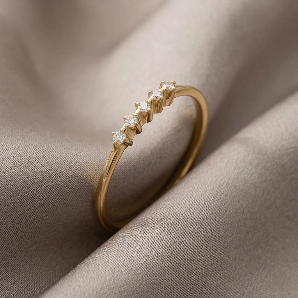 Anel Diamates Ouro