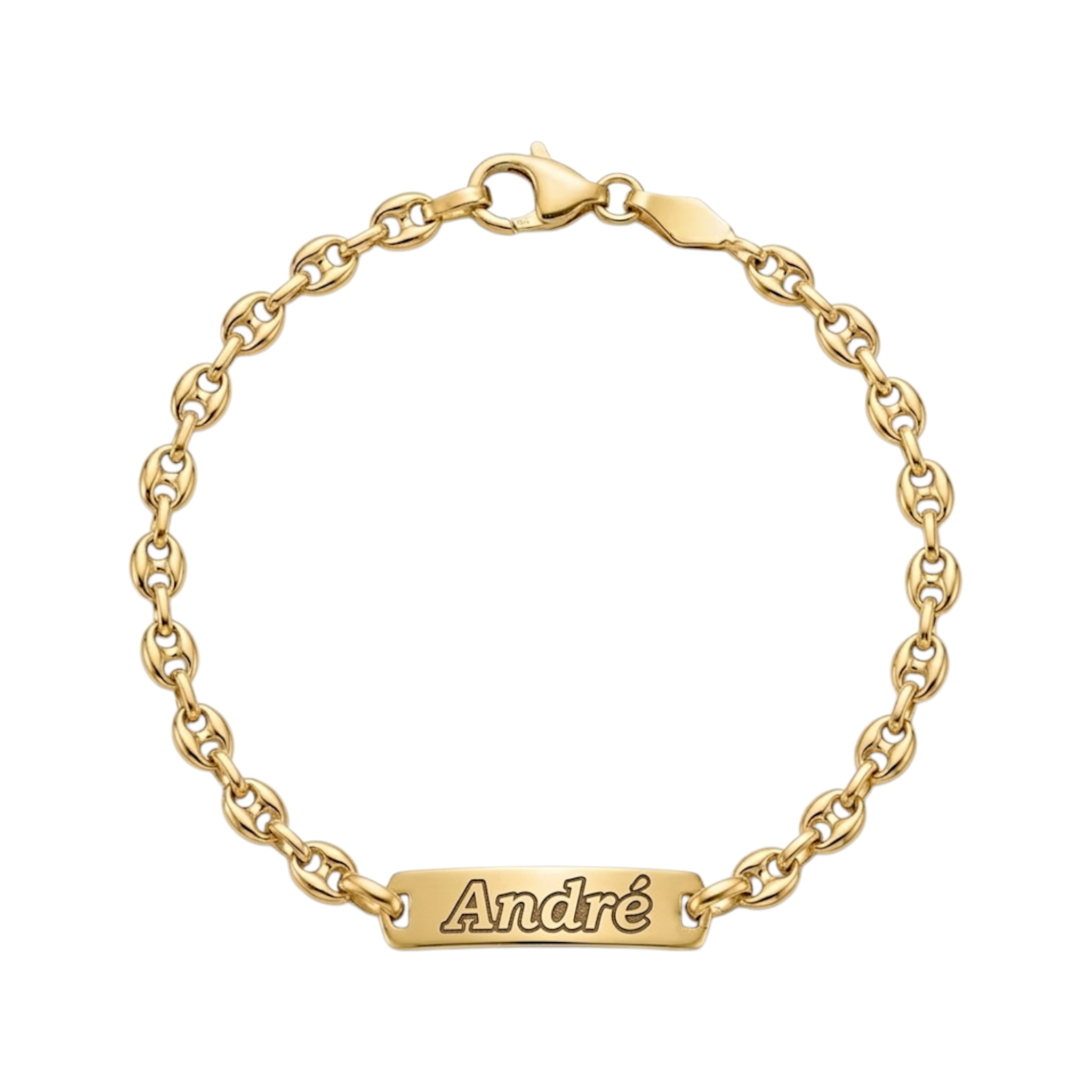 Pulseira C/Chapa Criança Ouro